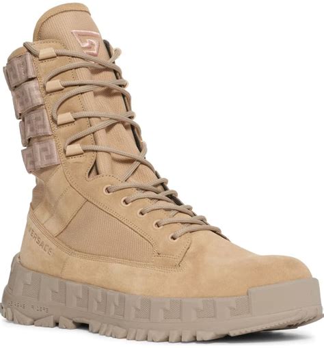 versace men boot|Versace combat boots army.